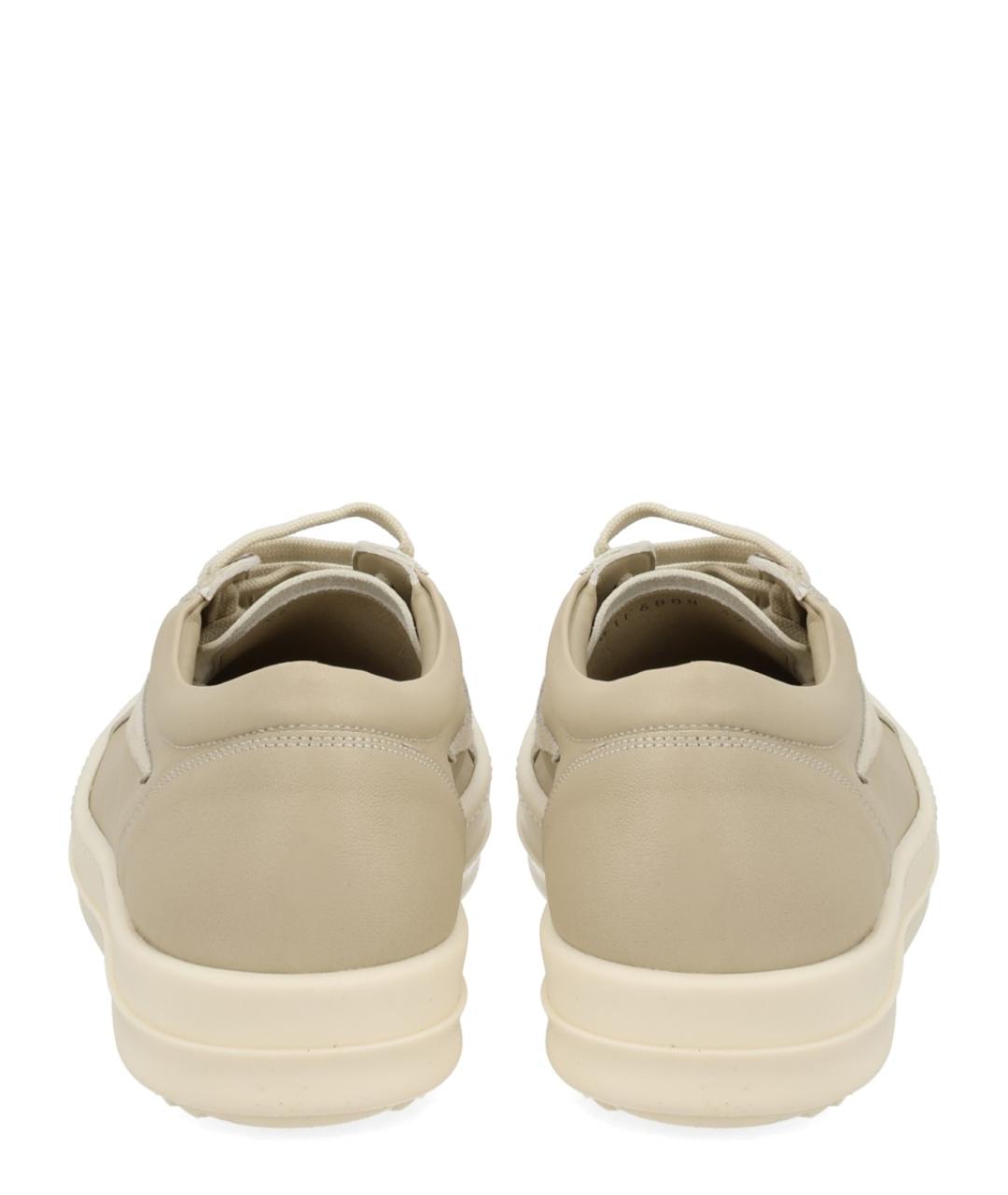 RICK OWENS Розовые кожаные кроссовки, фото 4