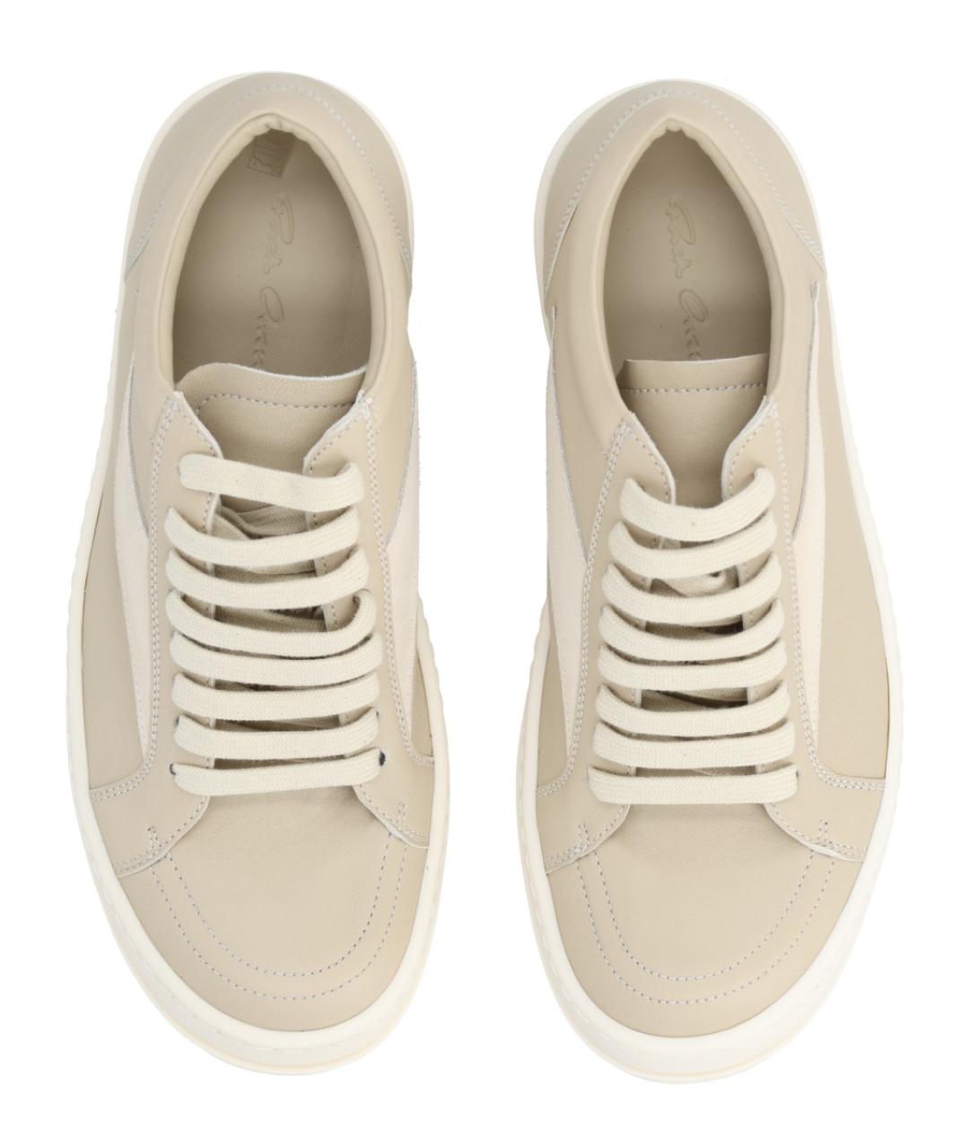 RICK OWENS Розовые кожаные кроссовки, фото 5