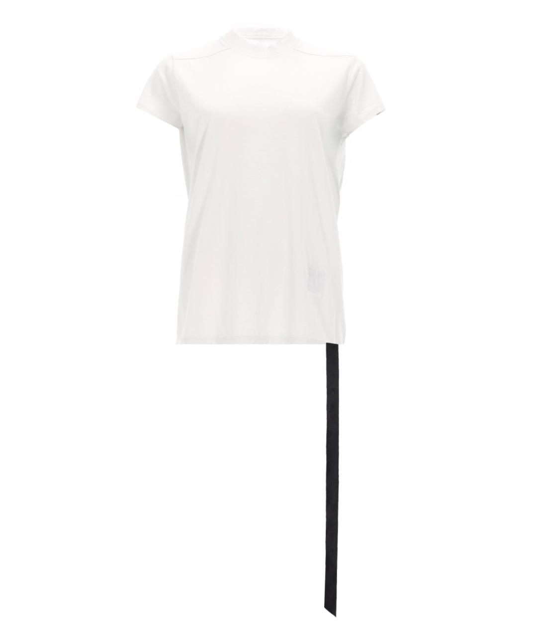 RICK OWENS DRKSHDW Белая хлопковая футболка, фото 1