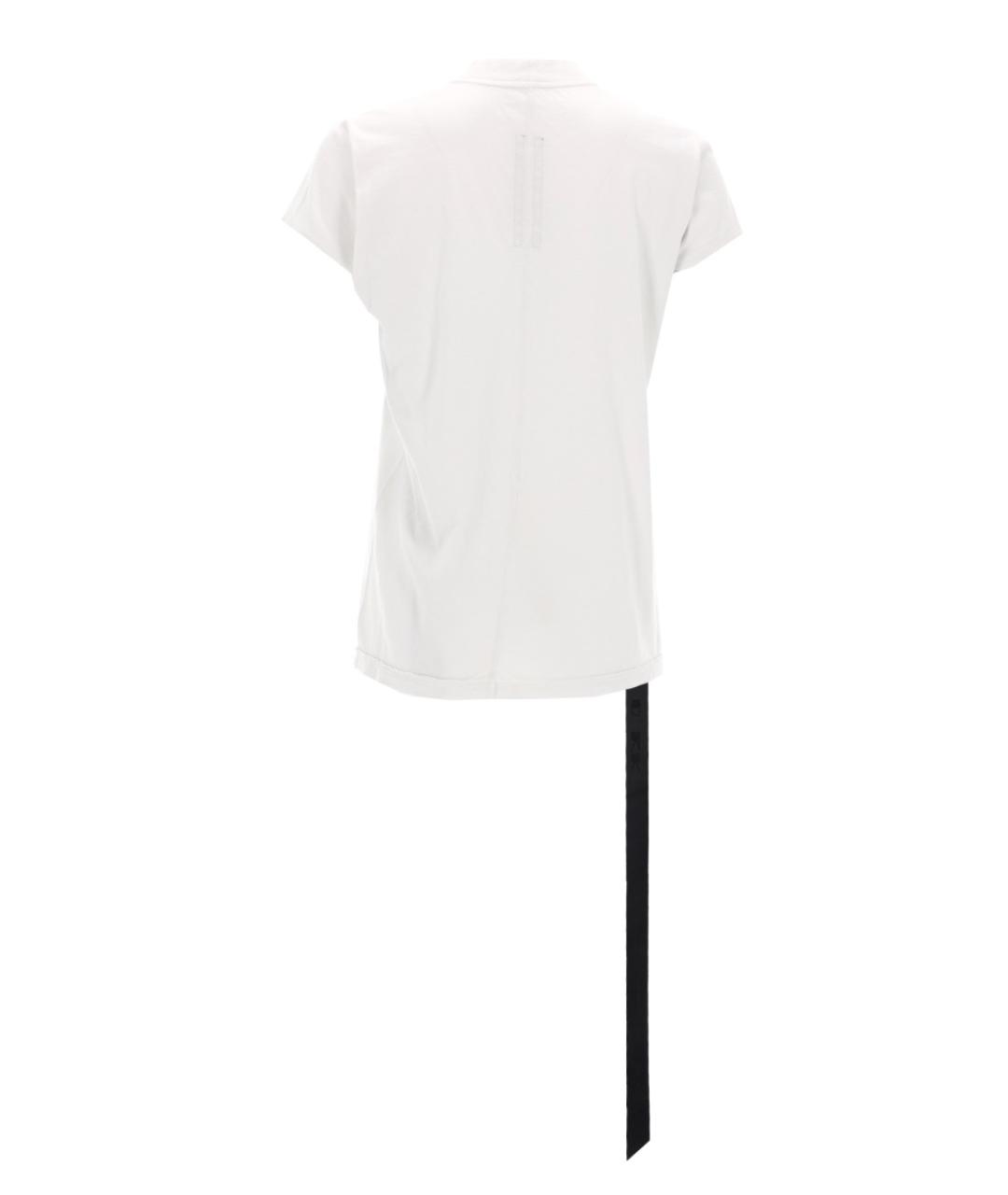 RICK OWENS DRKSHDW Белая хлопковая футболка, фото 3