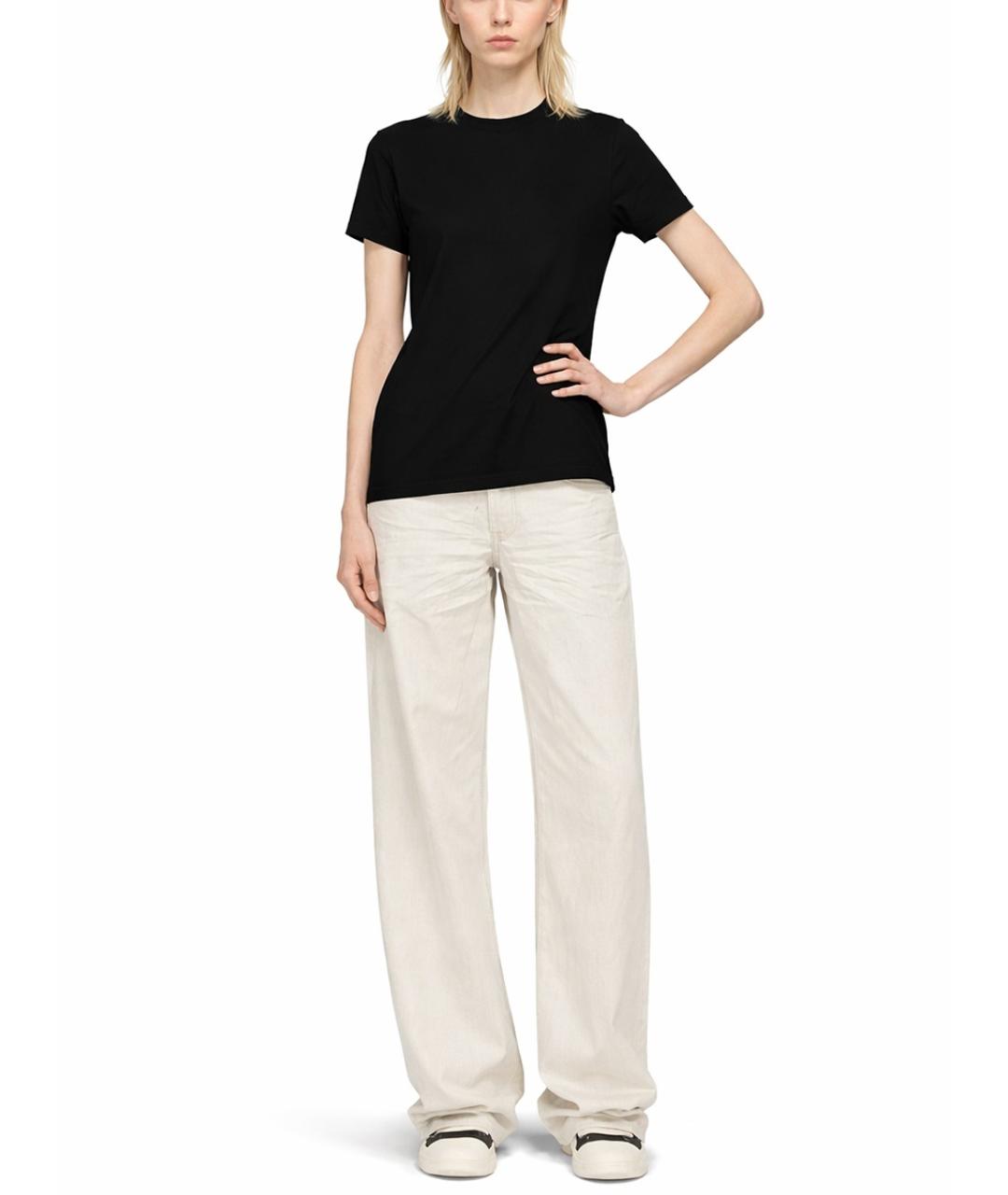 RICK OWENS DRKSHDW Черная хлопковая футболка, фото 2