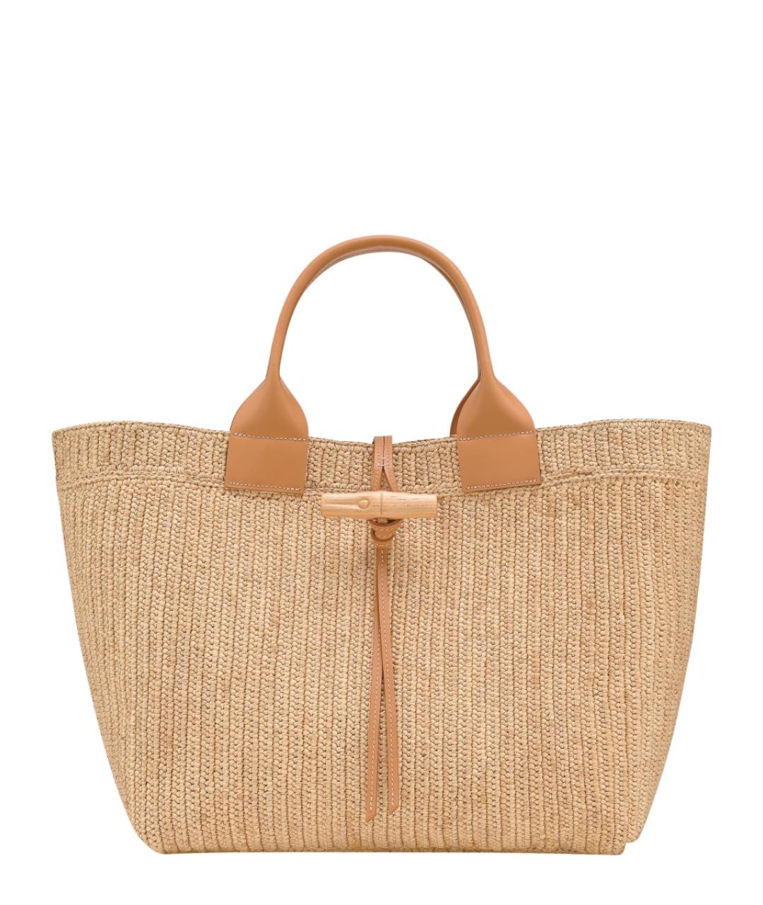 LONGCHAMP Бежевая сумка с короткими ручками, фото 1