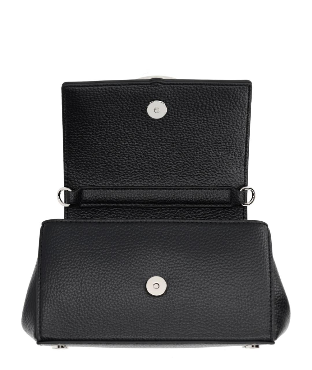 VIVIENNE WESTWOOD Черная сумка с короткими ручками из искусственной кожи, фото 4