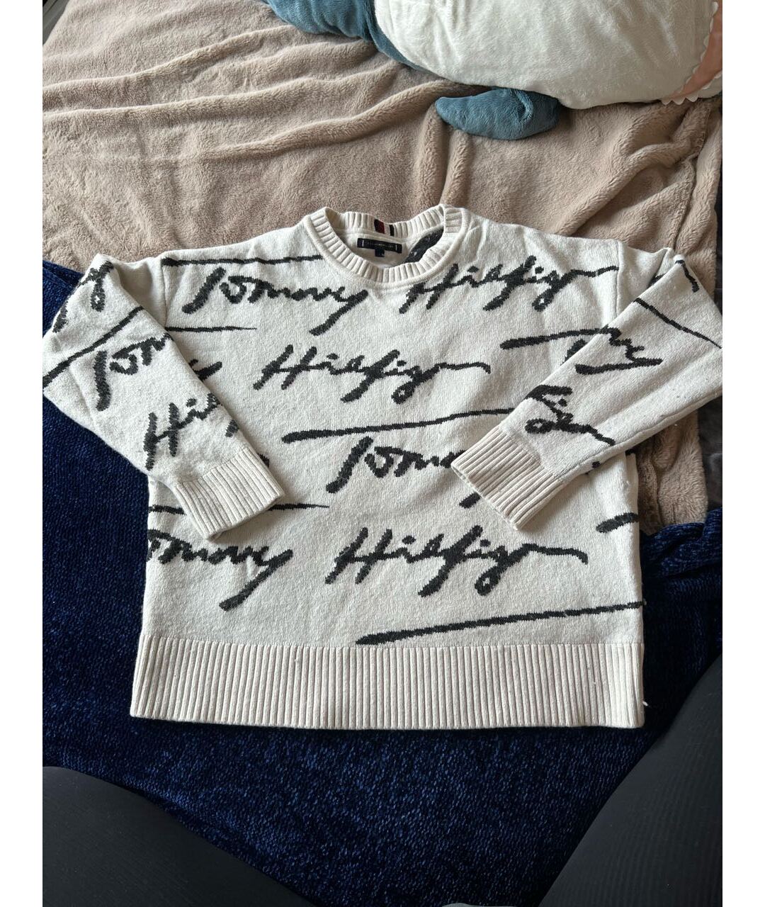 HILFIGER COLLECTION Бежевый хлопковый джемпер / свитер, фото 5