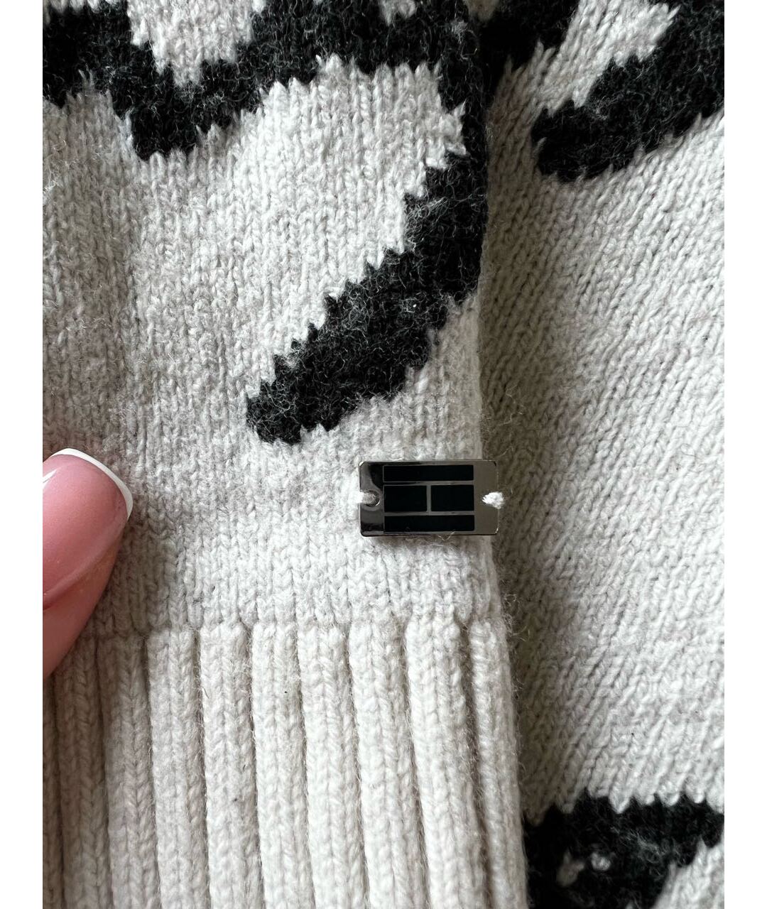 HILFIGER COLLECTION Бежевый хлопковый джемпер / свитер, фото 4