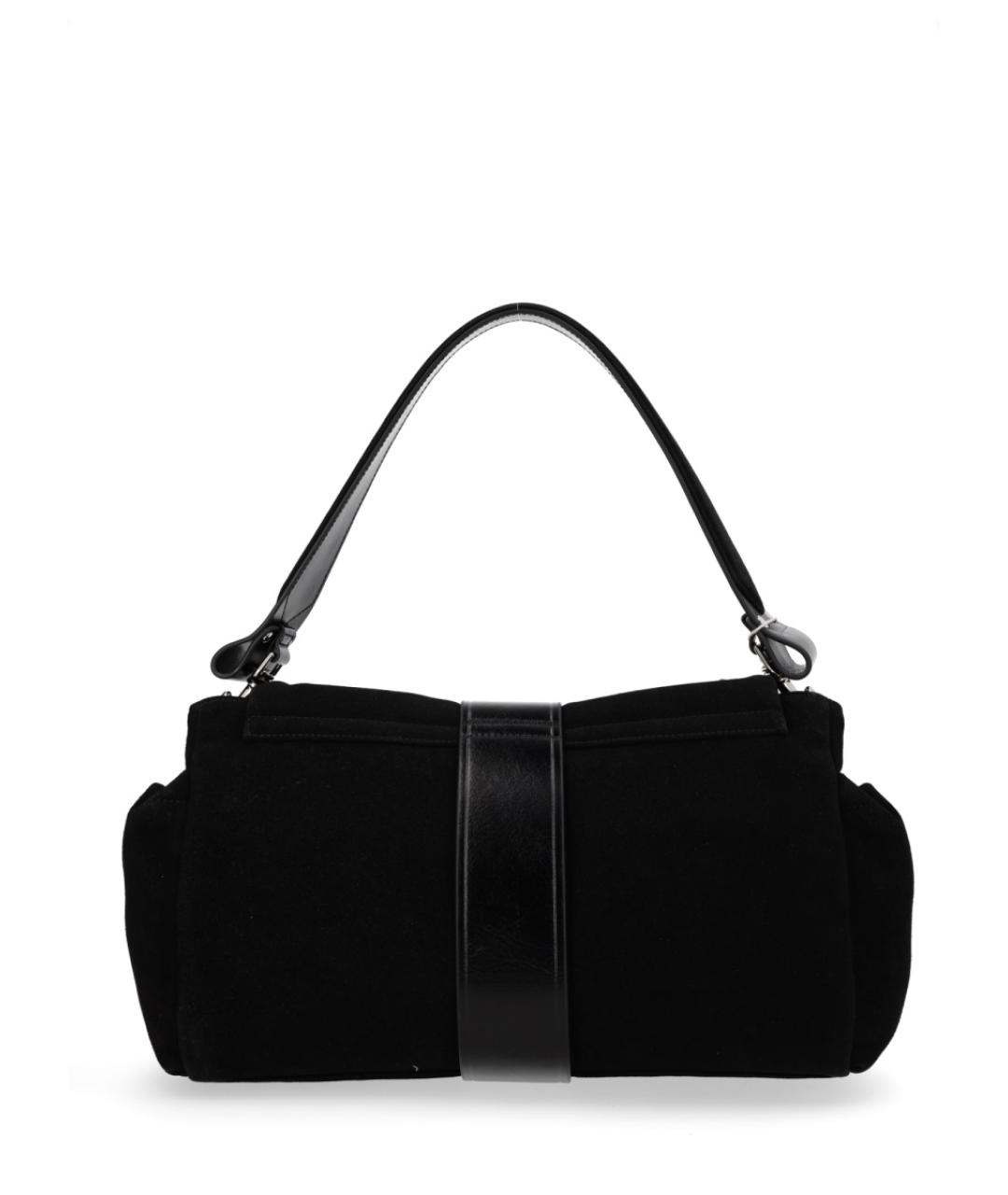 VIVIENNE WESTWOOD Черная кожаная сумка с короткими ручками, фото 3