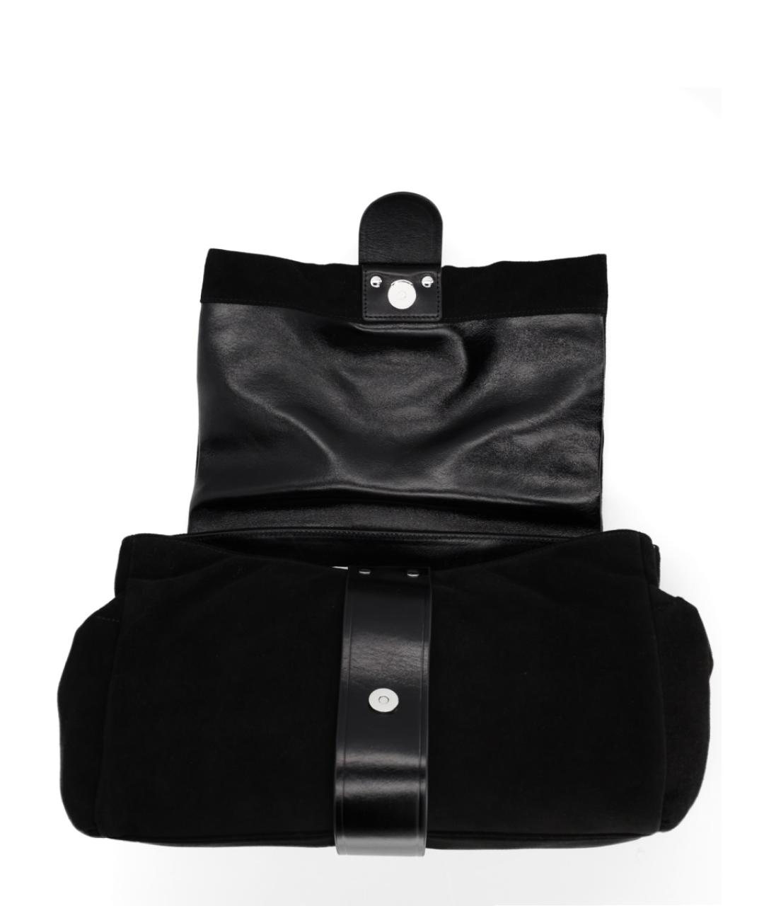 VIVIENNE WESTWOOD Черная кожаная сумка с короткими ручками, фото 4