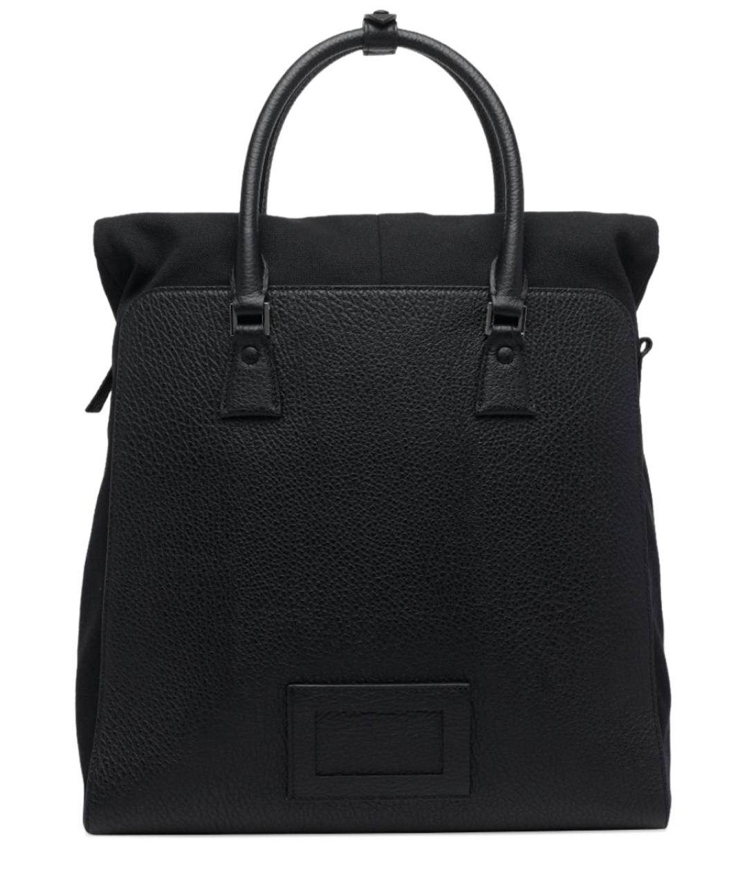 MAISON MARGIELA Черный кожаный рюкзак, фото 3