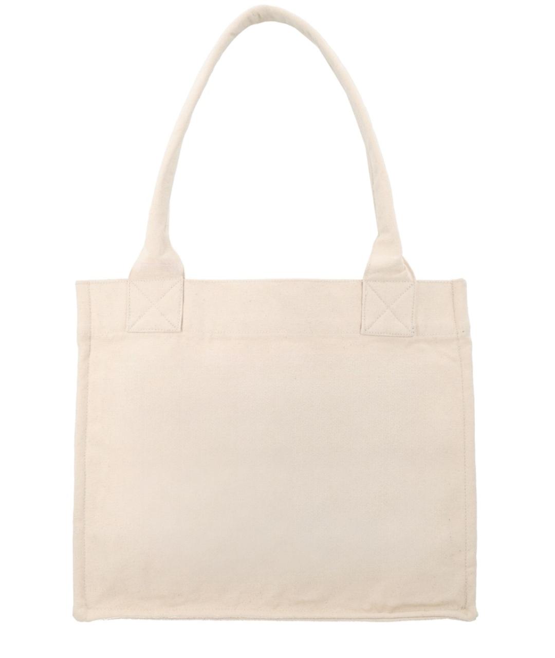 GANNI Белая хлопковая сумка тоут, фото 3