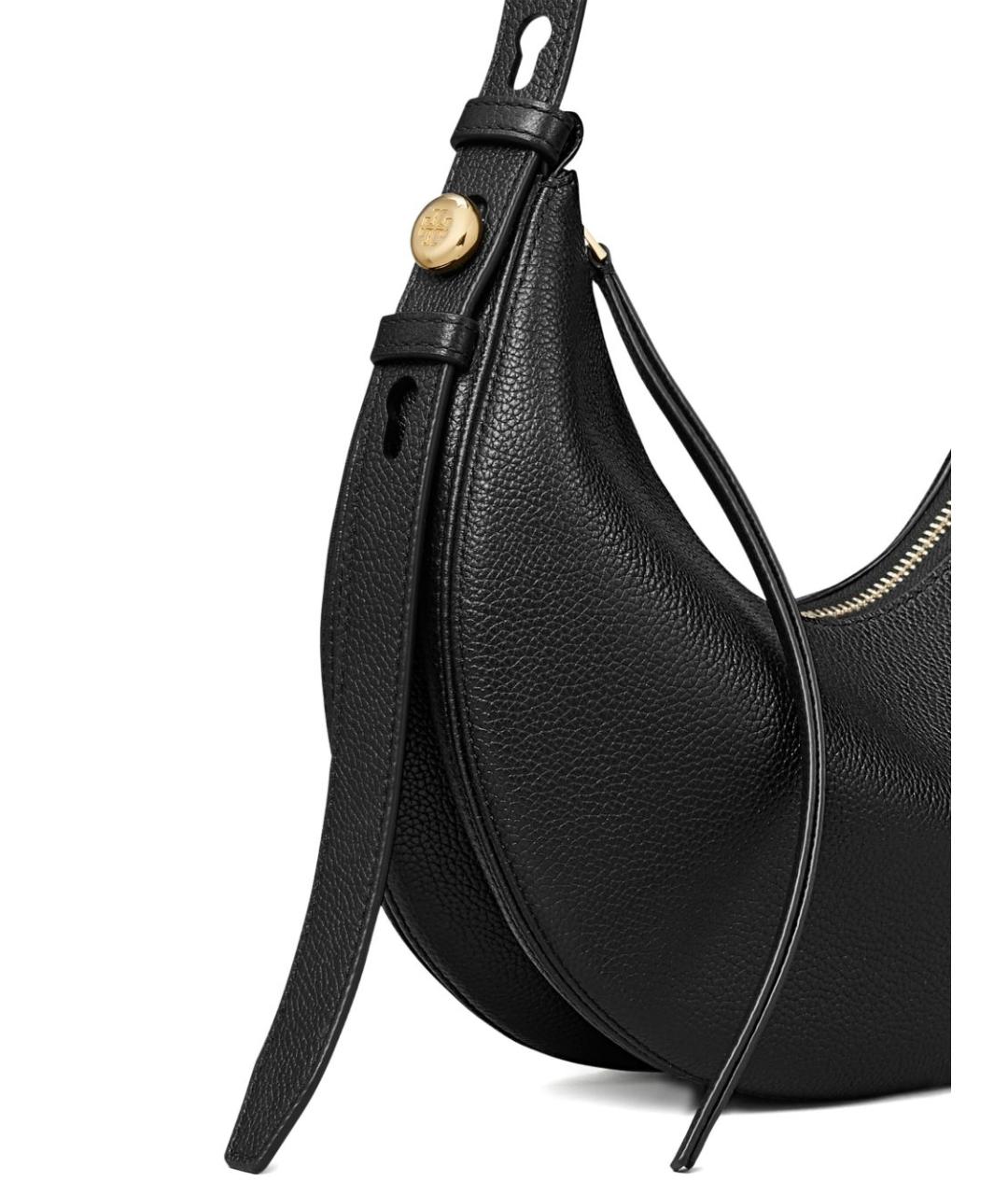 TORY BURCH Черная кожаная сумка через плечо, фото 2