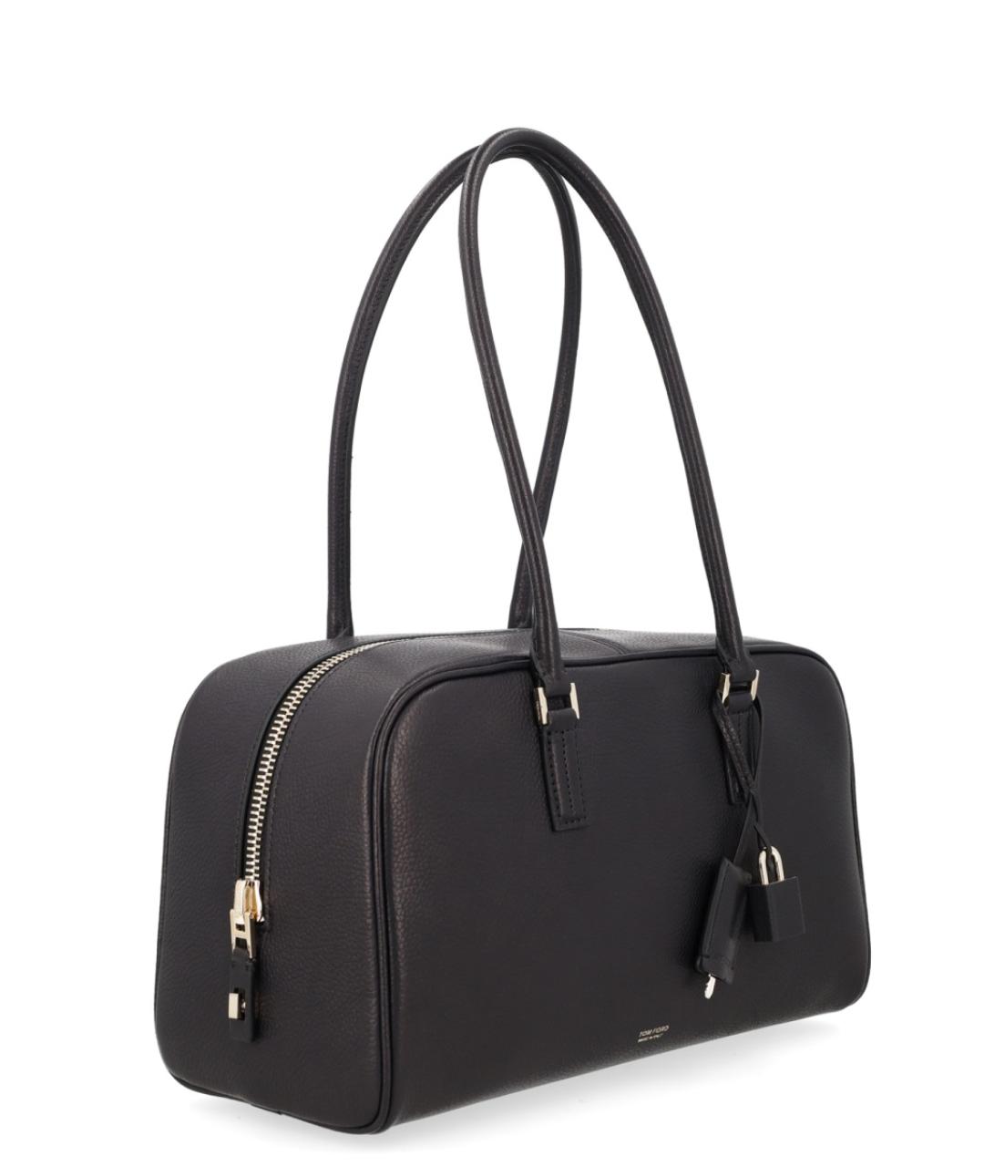 TOM FORD Черная кожаная сумка через плечо, фото 2