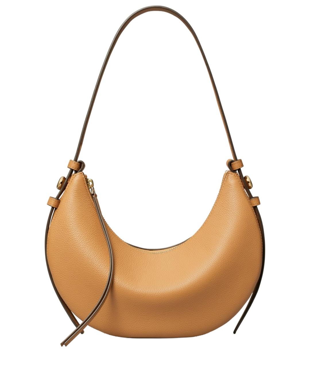 TORY BURCH Бежевая кожаная сумка через плечо, фото 1