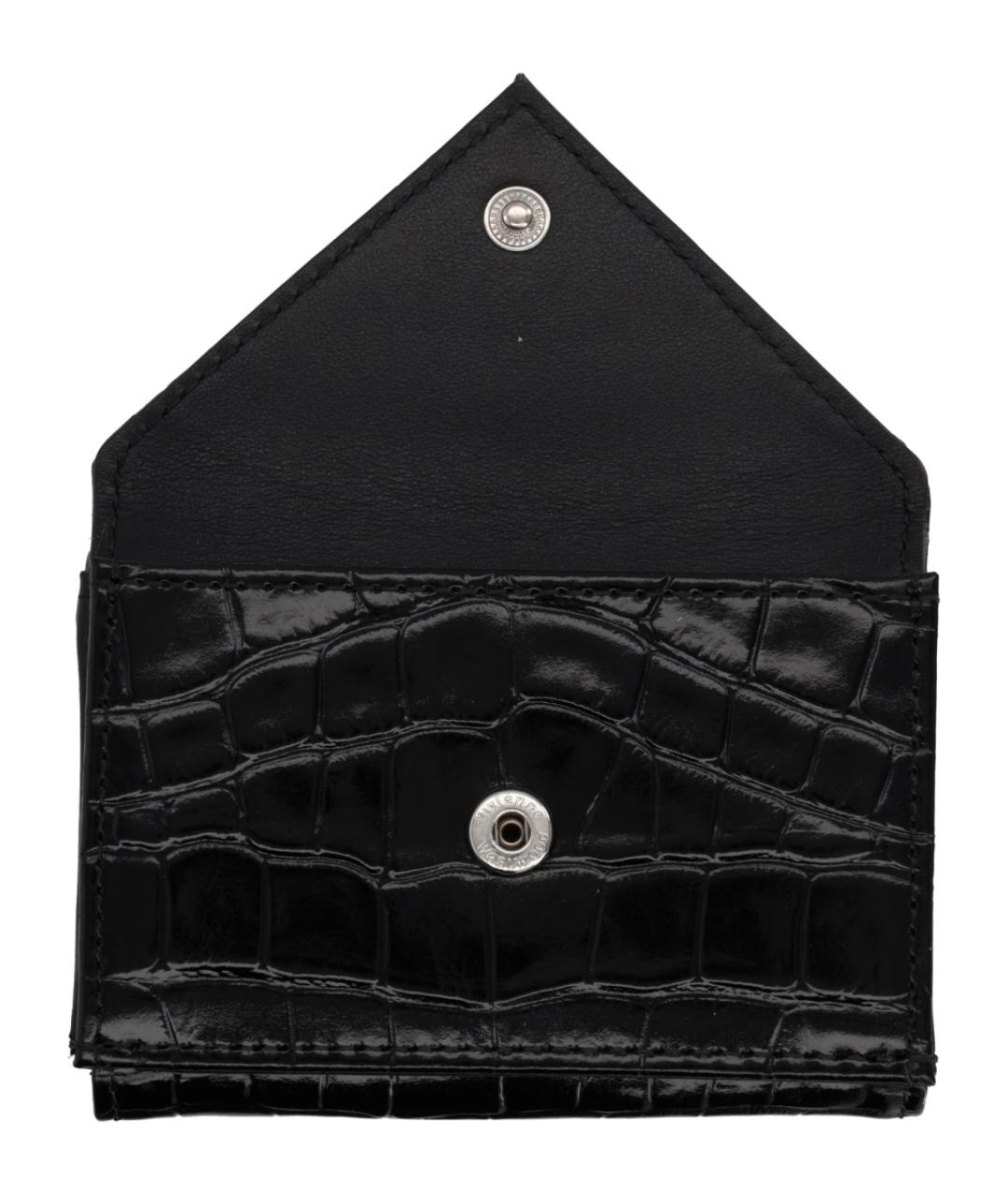 VIVIENNE WESTWOOD Черный кожаный кошелек, фото 4