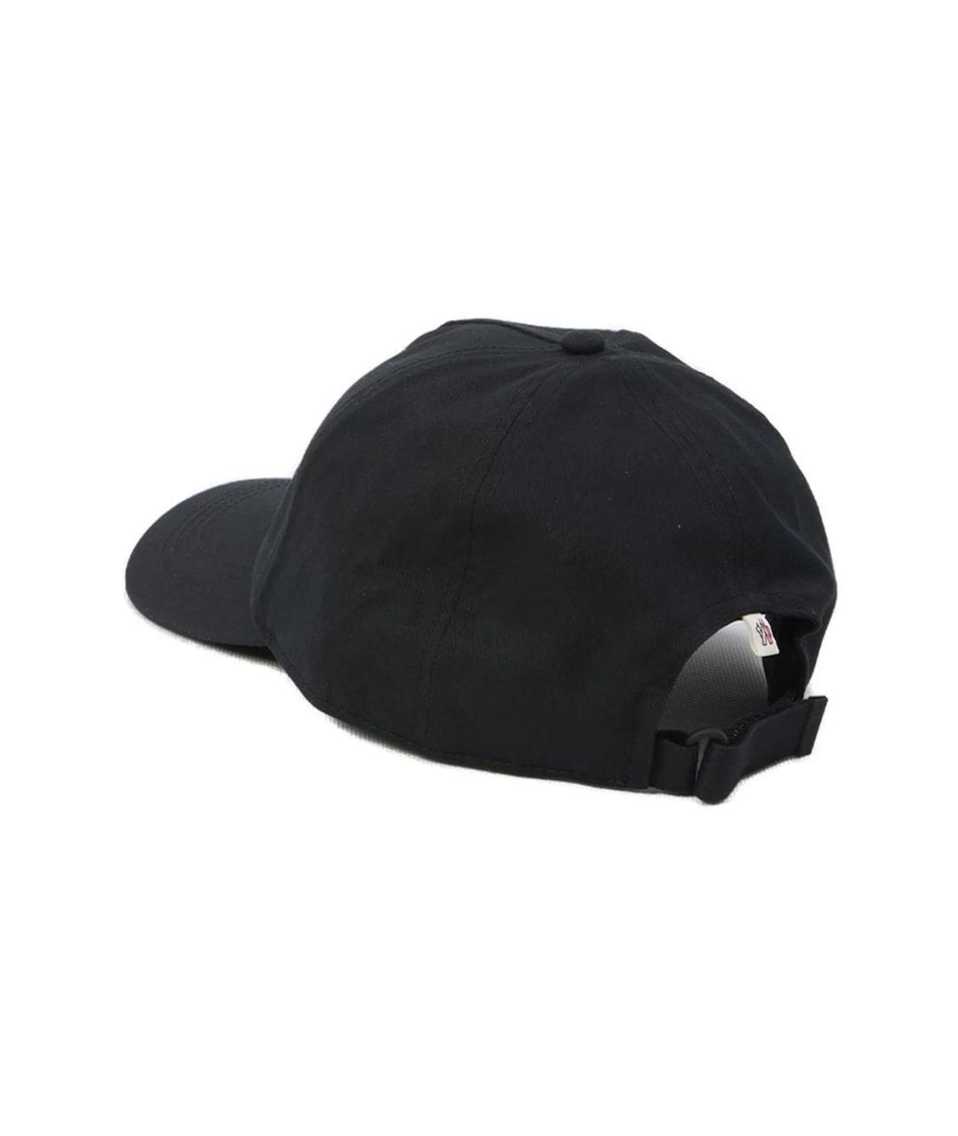 MONCLER Черная хлопковая кепка/бейсболка, фото 2