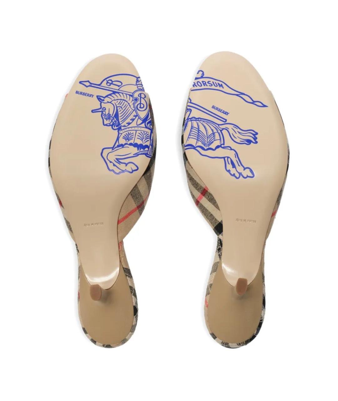 BURBERRY Мульти мюли, фото 5