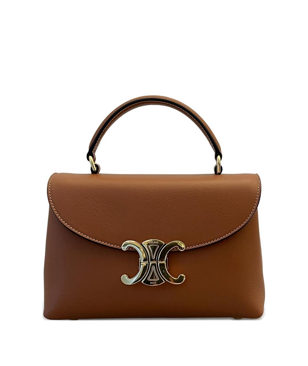 CELINE Кожаная сумка с короткими ручками, фото 1