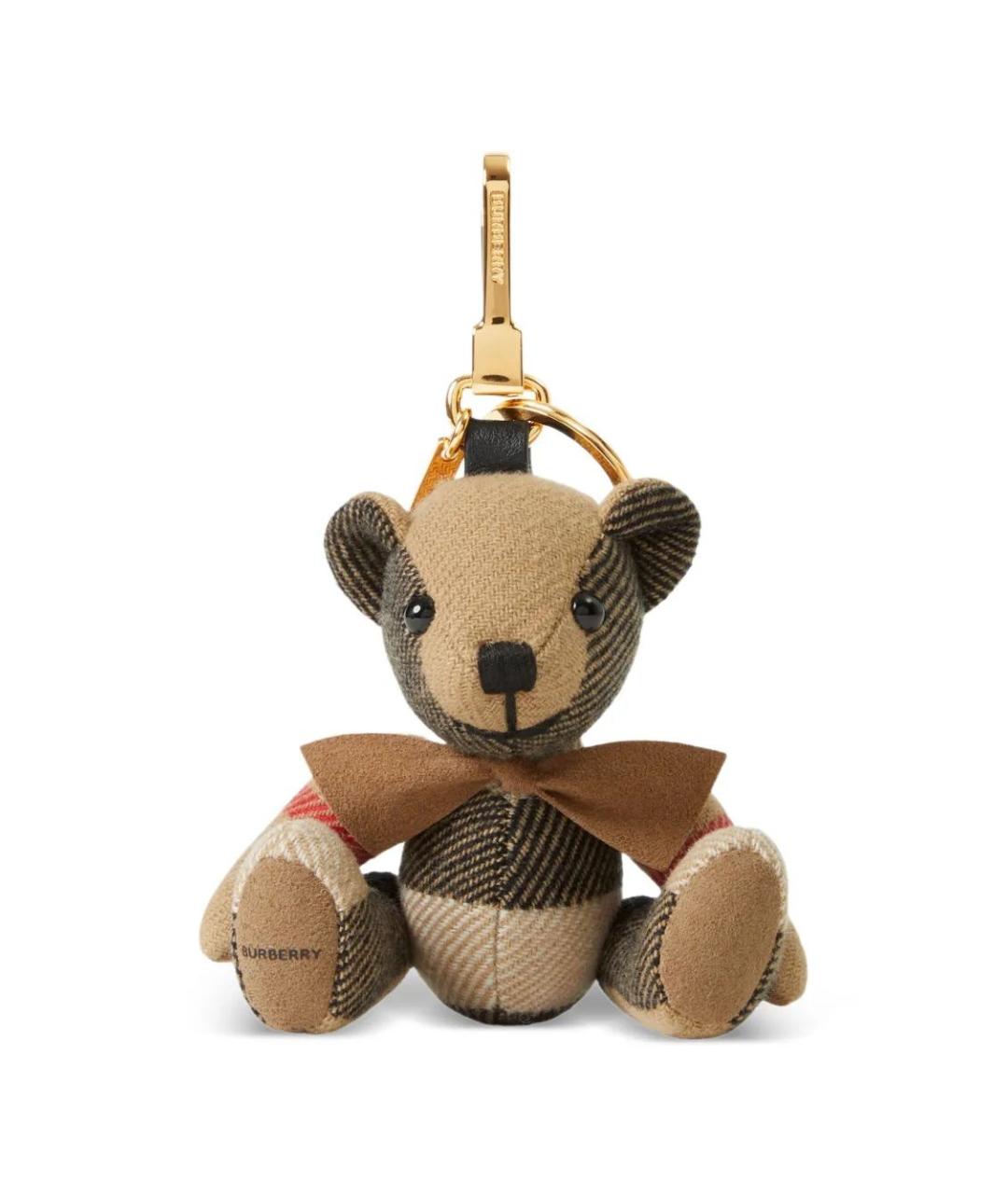 BURBERRY Бежевый брелок, фото 1