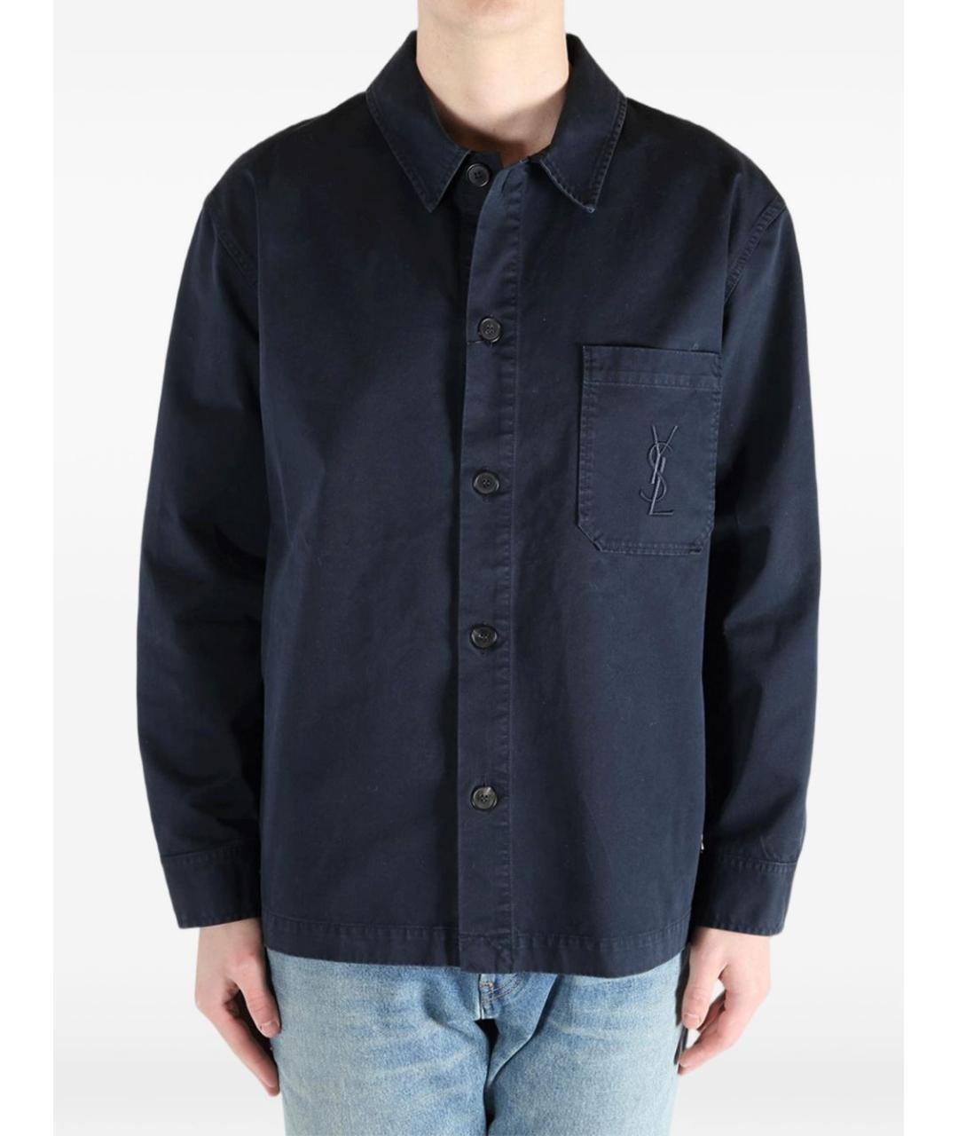 SAINT LAURENT Хлопковая кэжуал рубашка, фото 4