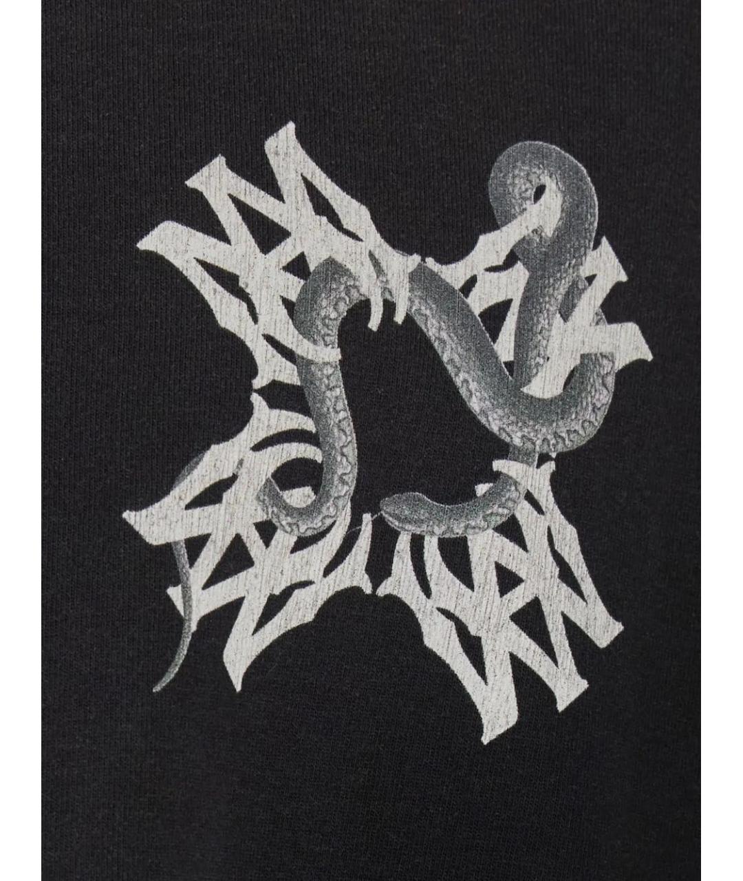 AMIRI Черная хлопковая футболка, фото 3