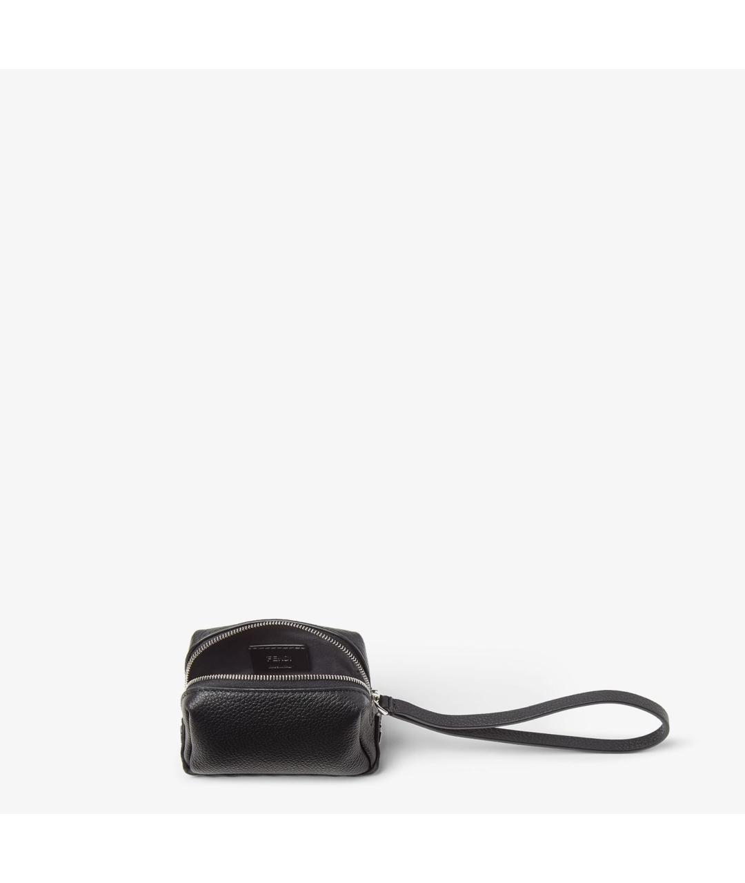 FENDI Черная кожаная сумка на плечо, фото 3