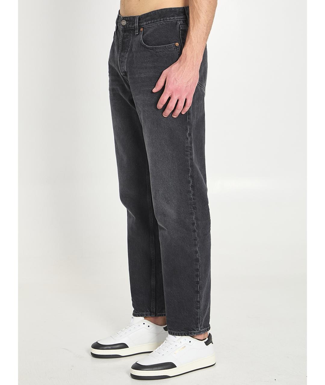 SAINT LAURENT Черные хлопковые джинсы, фото 2