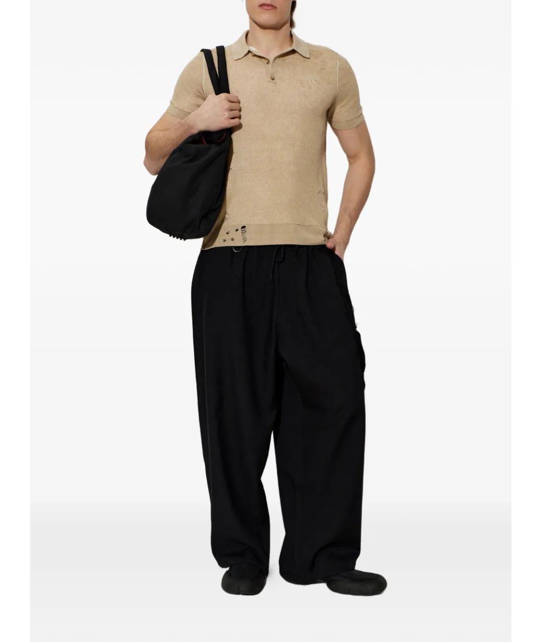 DIESEL Бежевое поло с коротким рукавом, фото 2