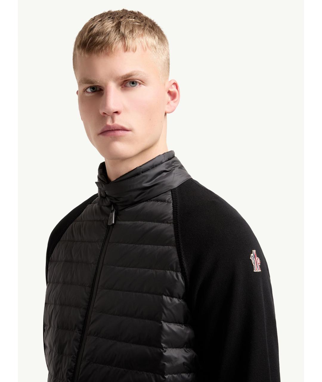 MONCLER Черная полиамидовая куртка, фото 3
