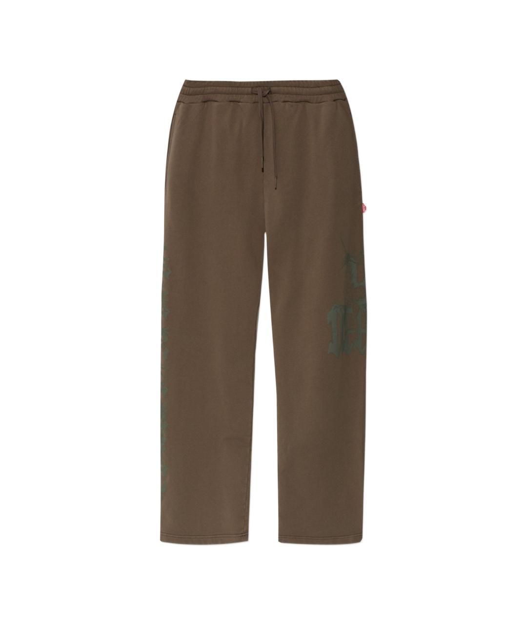 DIESEL Коричневые хлопковые повседневные брюки, фото 1