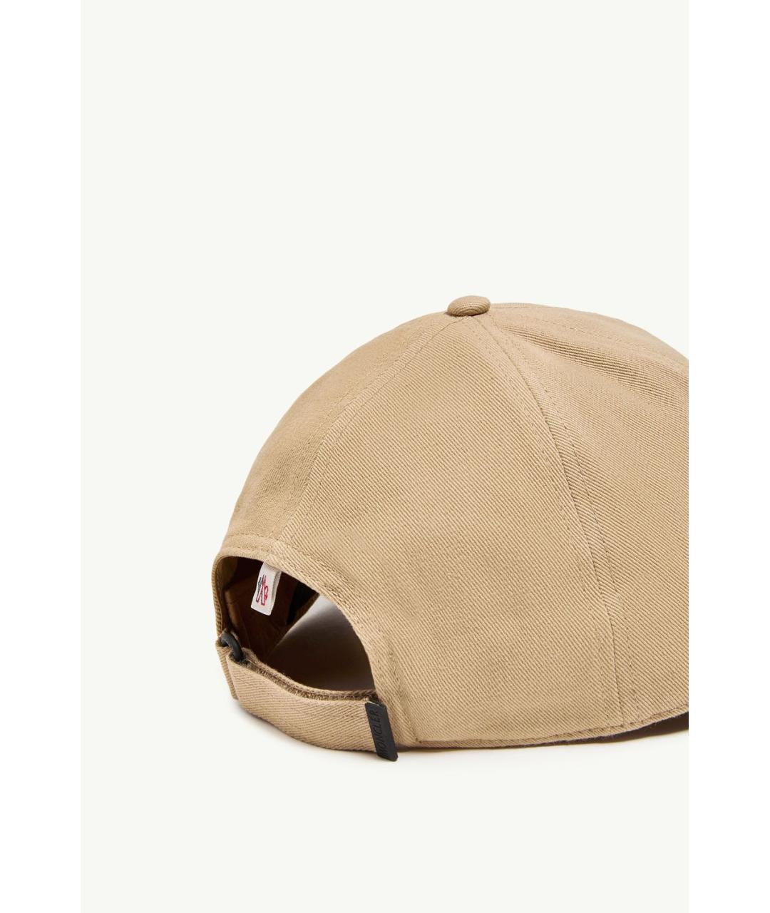 MONCLER Бежевая хлопковая кепка/бейсболка, фото 3