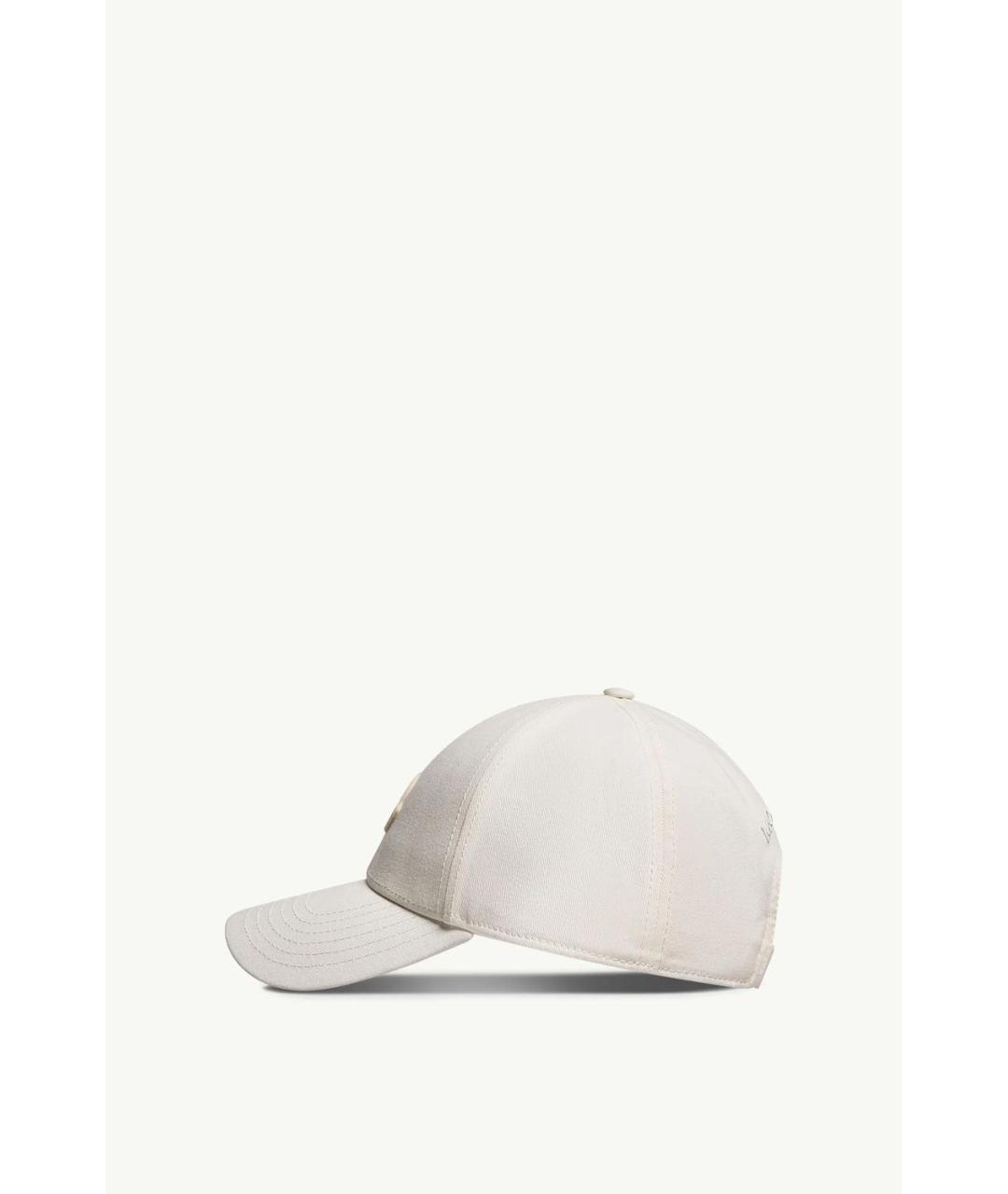 MONCLER Белая хлопковая кепка/бейсболка, фото 2