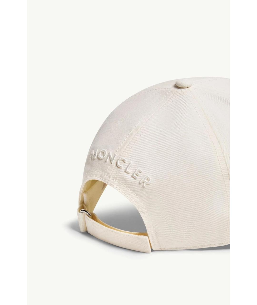 MONCLER Белая хлопковая кепка/бейсболка, фото 3