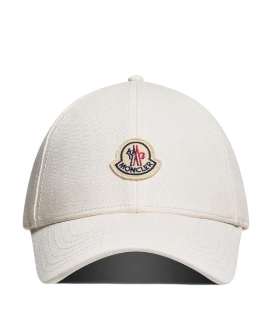 MONCLER Белая хлопковая кепка/бейсболка, фото 1