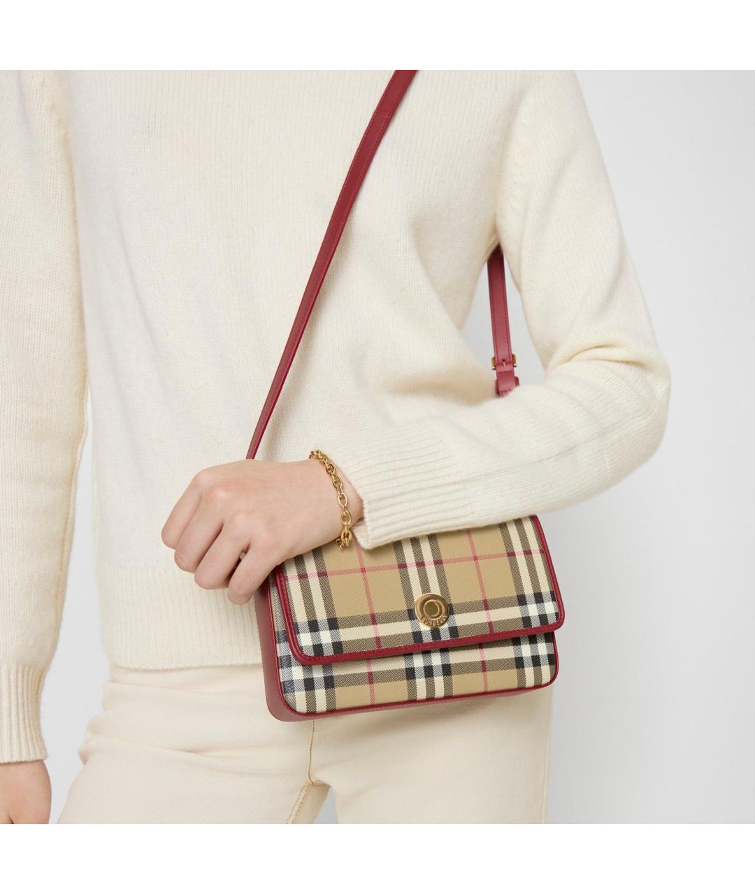 BURBERRY Бежевая сумка через плечо, фото 2