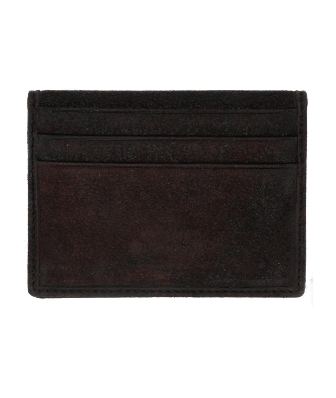 VIVIENNE WESTWOOD Коричневый кожаный кардхолдер, фото 2