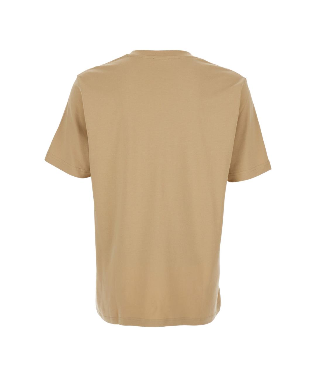 DIESEL Бежевая хлопковая футболка, фото 2