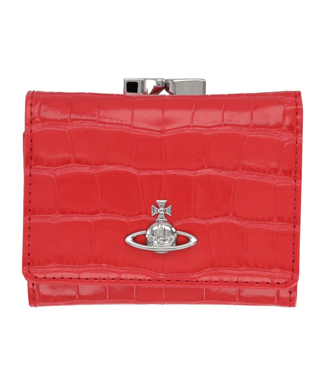 VIVIENNE WESTWOOD Красный кожаный кошелек, фото 1