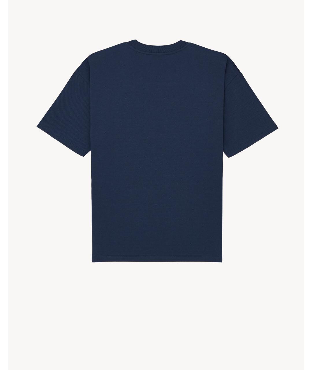 SAINT LAURENT Синяя хлопковая футболка, фото 2