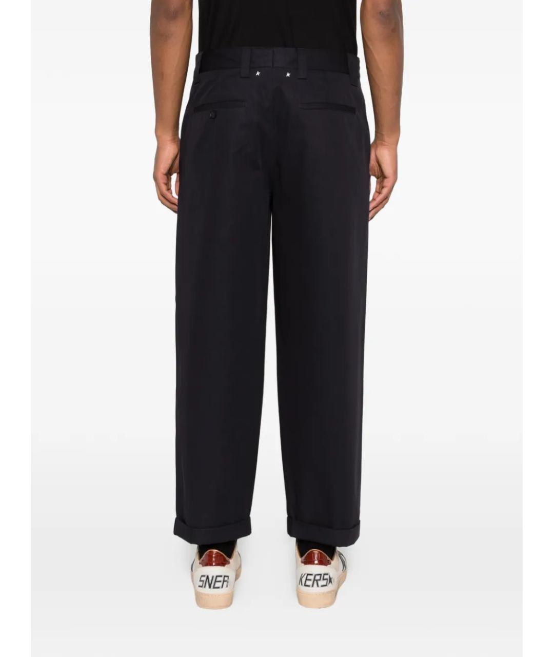 GOLDEN GOOSE DELUXE BRAND Синие хлопковые повседневные брюки, фото 4