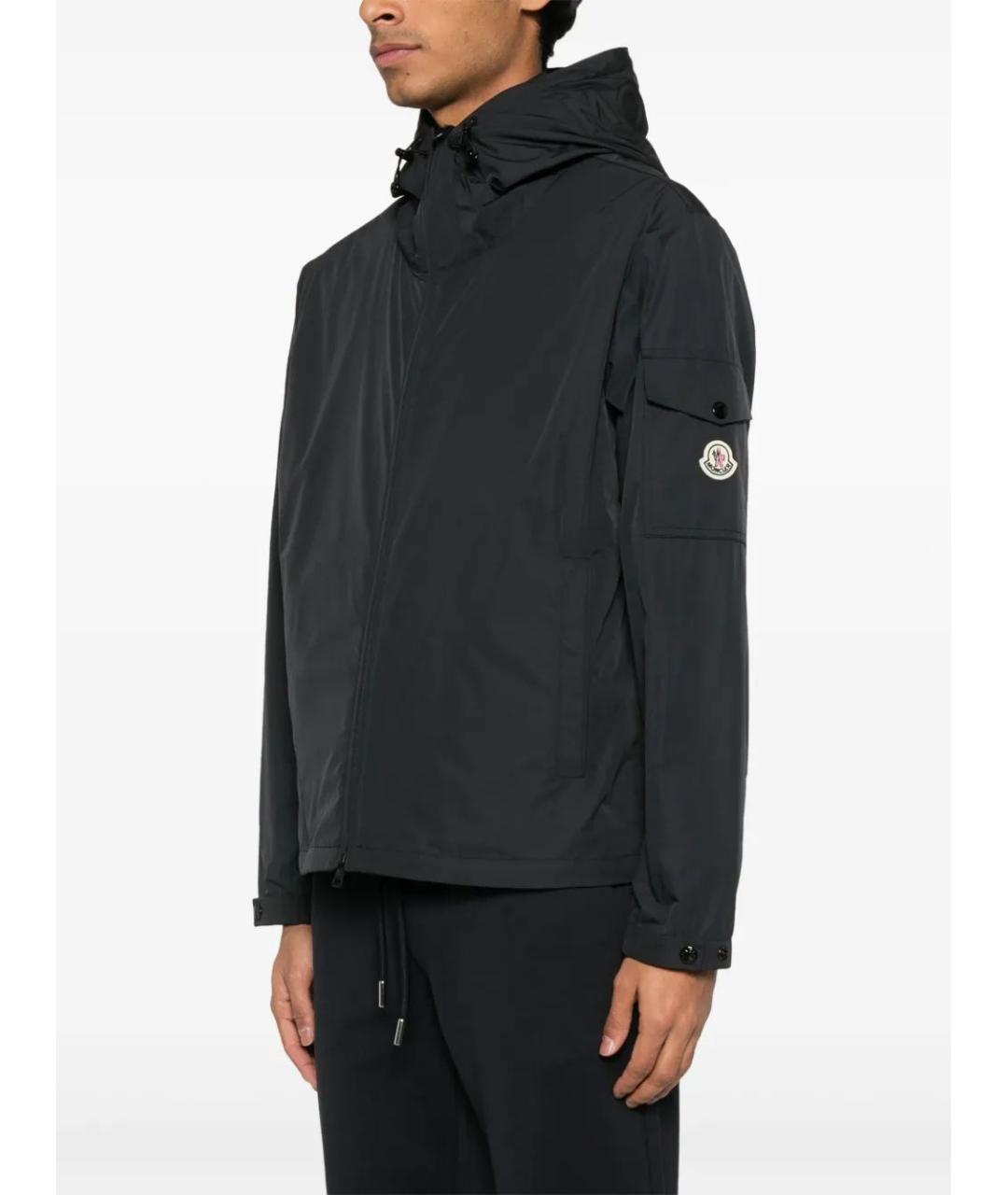 MONCLER Черная хлопковая куртка, фото 3