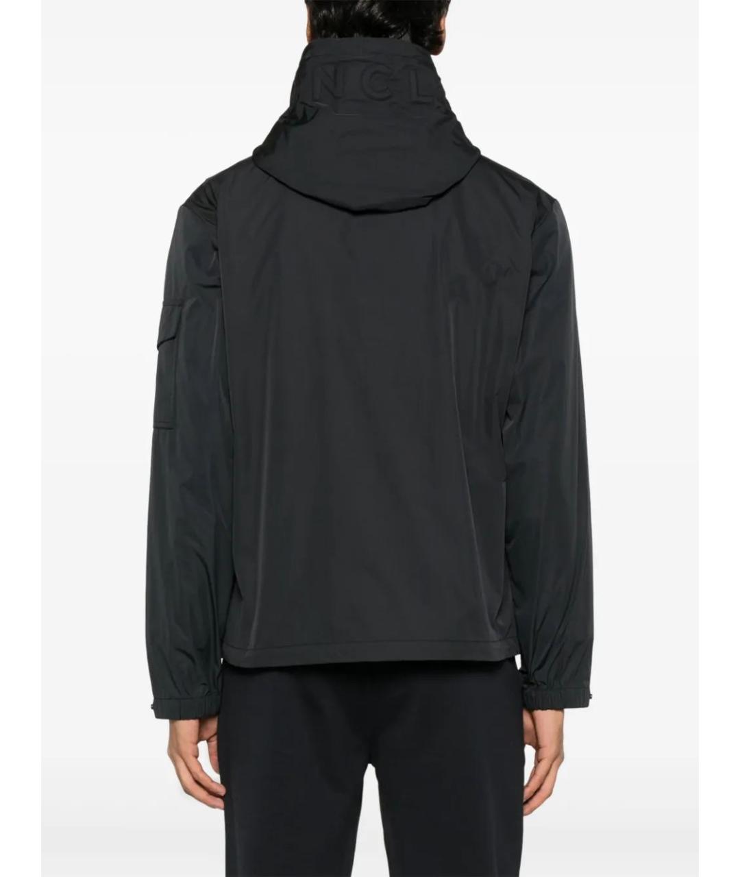 MONCLER Черная хлопковая куртка, фото 4