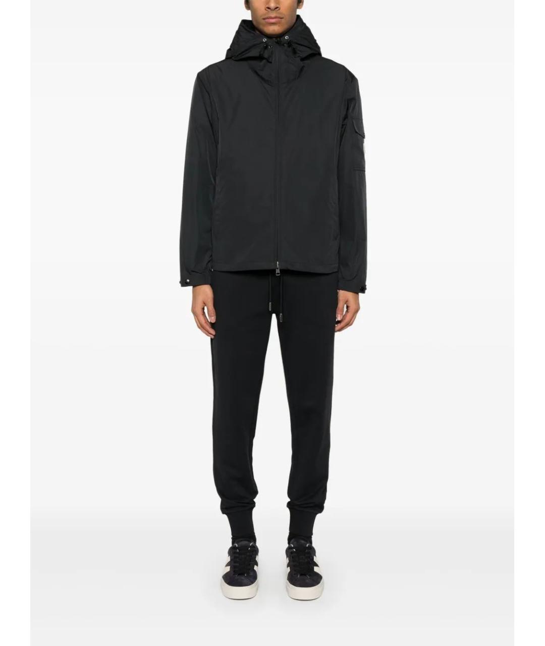 MONCLER Черная хлопковая куртка, фото 2