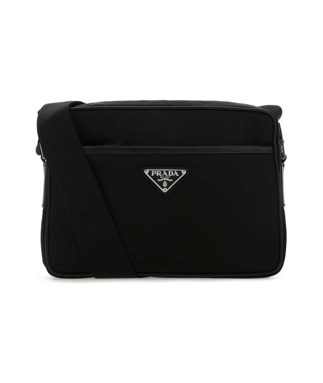 PRADA Черная синтетическая сумка на плечо, фото 1
