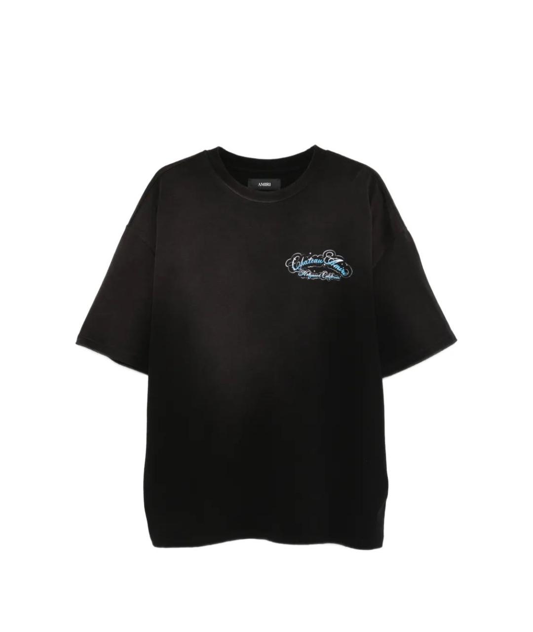 AMIRI Черная хлопковая футболка, фото 1