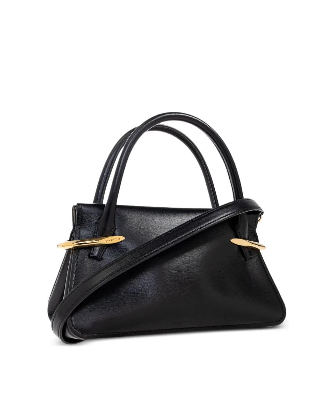 GIVENCHY Черная кожаная сумка с короткими ручками, фото 2