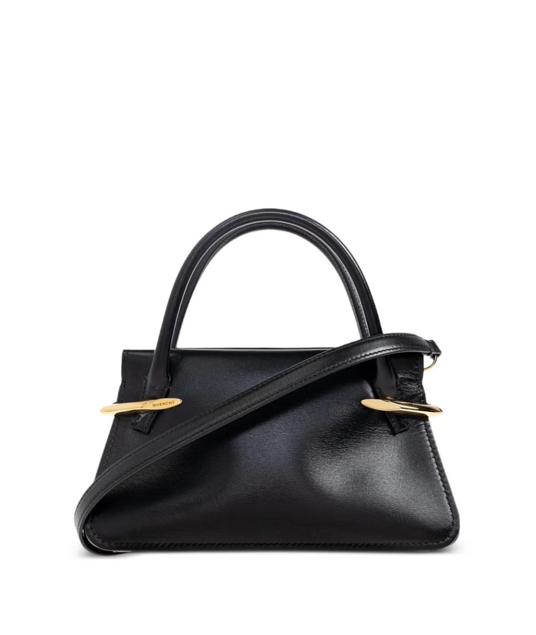 GIVENCHY Черная кожаная сумка с короткими ручками, фото 3