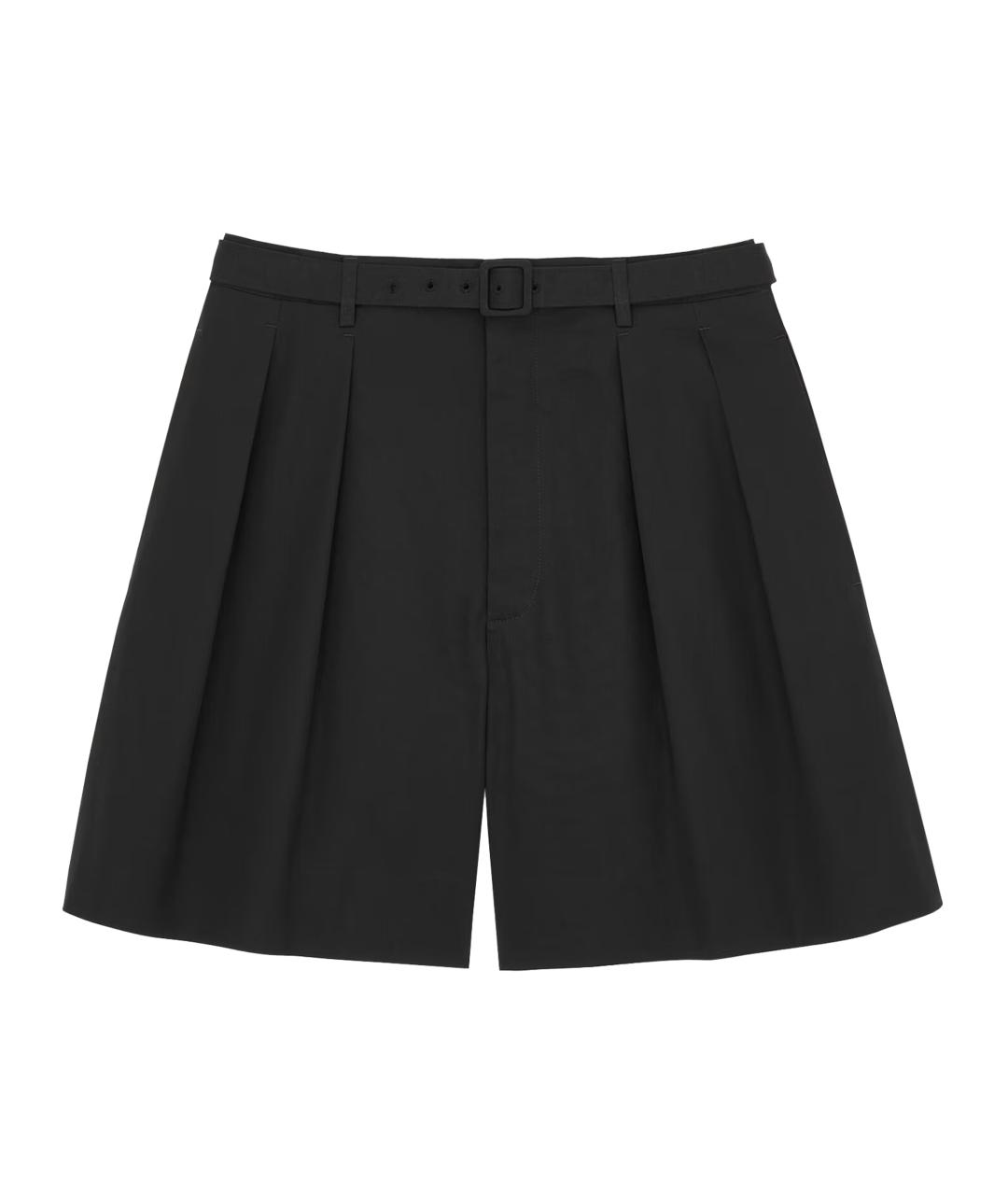 SAINT LAURENT Черные хлопковые шорты, фото 1