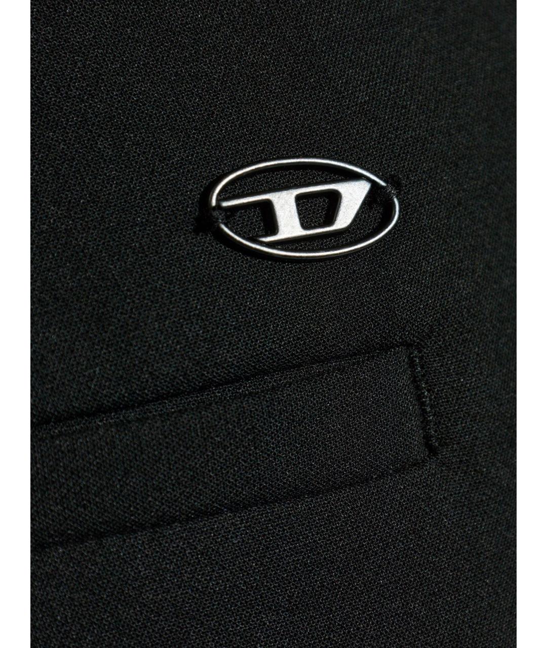 DIESEL Черные полиэстеровые повседневные брюки, фото 2