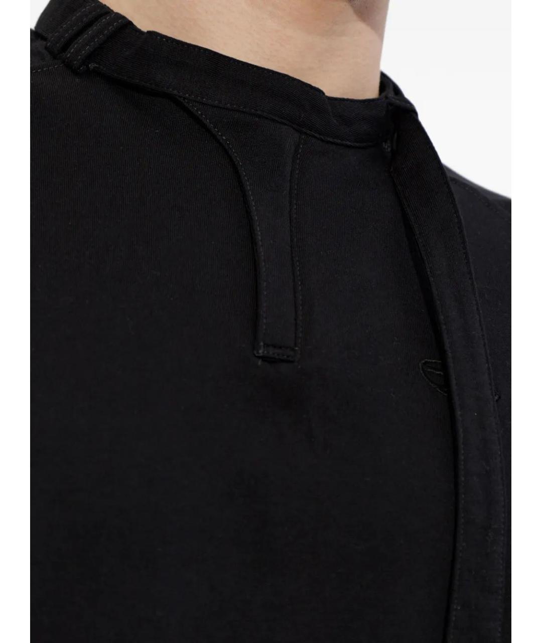 DIESEL Черная хлопковая футболка, фото 5