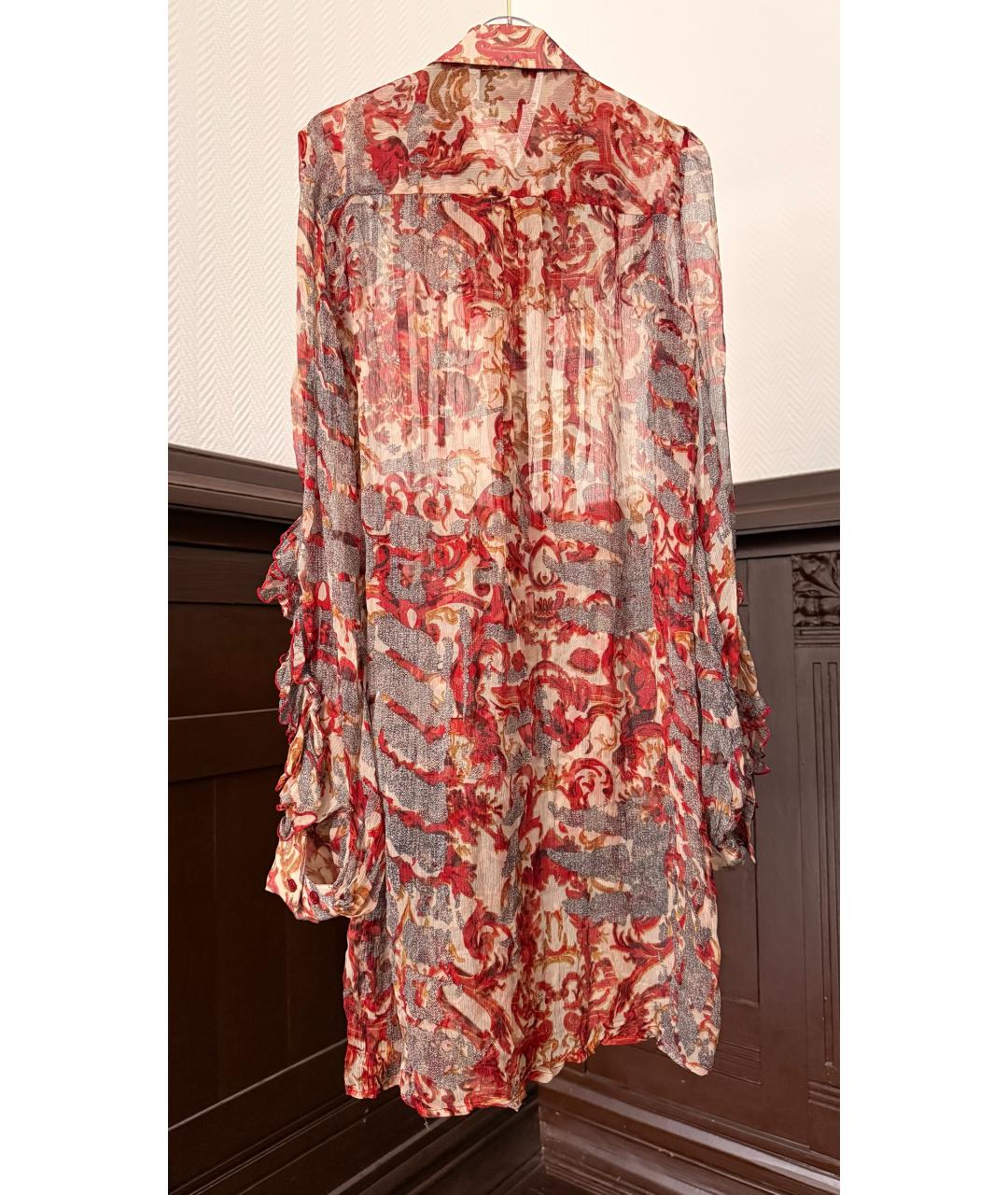 JUST CAVALLI Красное повседневное платье, фото 2