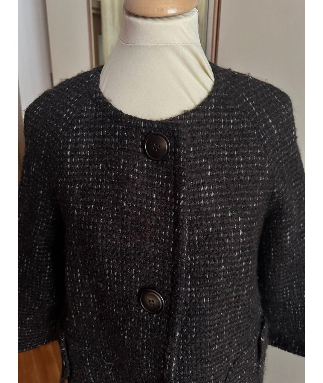 PESERICO Коричневое шерстяное пальто, фото 4